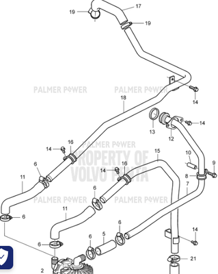 Order VOLVO PENTA 21361375 Pipe
