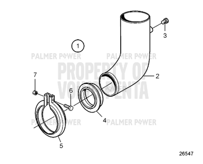 Order VOLVO PENTA 21838350 Pipe Elbow