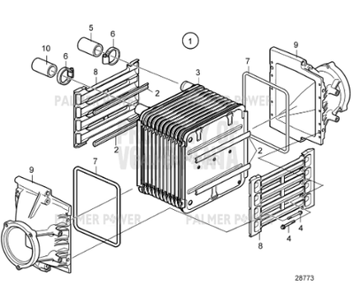 Order VOLVO PENTA 22832882 Charge Air Cooler | Charge Air Cooler Rear, Components Order VOLVO PENTA 22832882 Charge Air Cooler | Charge Air Cooler Rear, Components