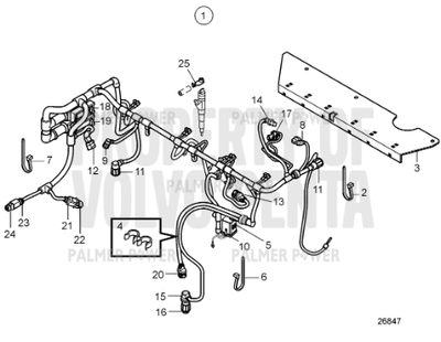 Order VOLVO PENTA 22872257 Wiring Harness