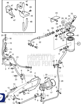 Order VOLVO PENTA 23047152 Spill Plate