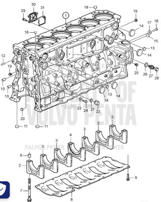 Order VOLVO PENTA 23407484 Cylinder Block | Cylinder Block, Assembly Order VOLVO PENTA 23407484 Cylinder Block | Cylinder Block, Assembly