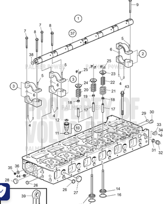 Order VOLVO PENTA 23444777 Cylinder Head