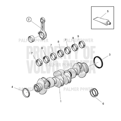 Order VOLVO PENTA 23960143 Crankshaft