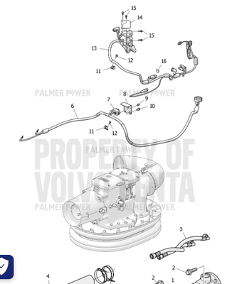 Order VOLVO PENTA 24115676 Wiring Harness | Power To Sus