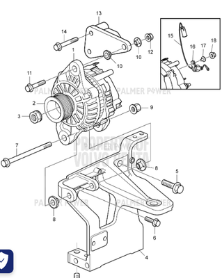 Order VOLVO PENTA 60112097 Six Point Socket Screw