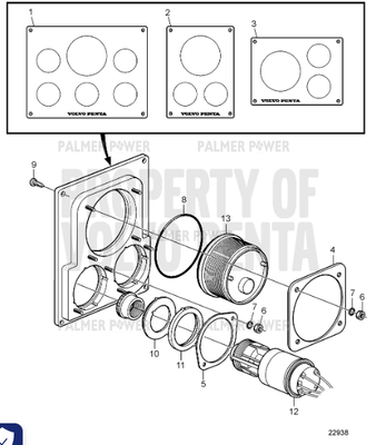 Order VOLVO PENTA 984990 Hexagon Nut