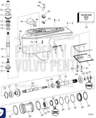 Order VOLVO PENTA 3856002 Sealing Kit