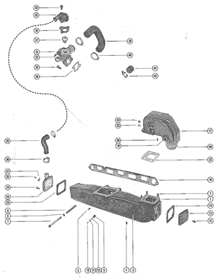 Order MERCURY 46041 Gasket, Exhaust Manifold To Cylinder Head