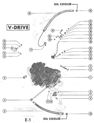 Order MERCURY 47516610 Hose, Transmission To Oil Cooler (33")
