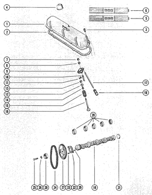 Order MERCURY 58424 Stud, Rocker Arm - Cylinder Head (.006 O.S.)