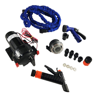 JOHNSON PUMP 6260616 5.2Wd Kit W/Blue Collapsible Hose (No Panel Switch Or Bulkhead Fitting)
