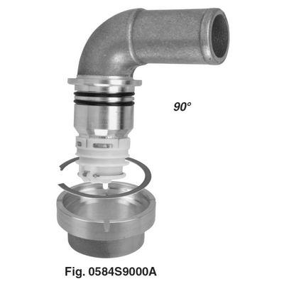 Order PERKO 0584S9000A Swivel Fuel Inlet Check Valve - 90° (for Aluminum Tanks)