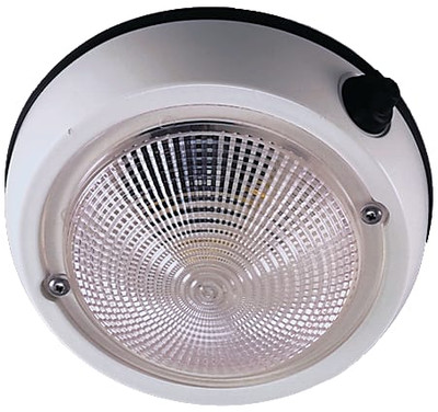 Order PERKO 1253DP2WHT Fig. 1253 6" Exterior Dome Light - 5" Lens, 12V