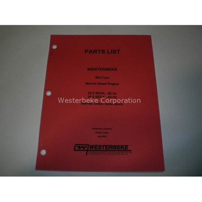 Order WESTERBEKE 41512 Partlist 90A, 32.0 Beda