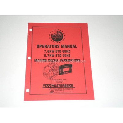 Order WESTERBEKE 52767 Manual, Operator 7.6 Edt