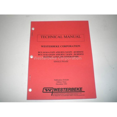 Order WESTERBEKE 36209 Manual, Tech 4.0-6.5 Bcg, 9.0Btg