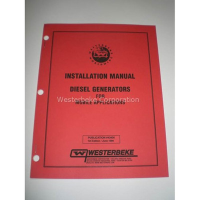 Order WESTERBEKE 43400 Manual, Install Dsl Mobile Gen