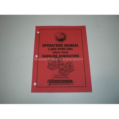 Order WESTERBEKE 48009 Manual, Operator 3.0 Bpmg/Bcg