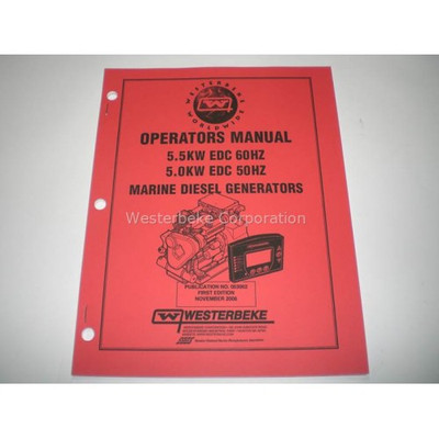 Order WESTERBEKE 53002 Manual, Operator 5.5 Edc