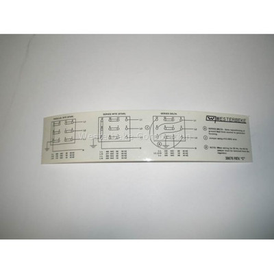 Order WESTERBEKE 38676 Label, Ac Output 15 Bt 3 Phase Order WESTERBEKE 38676 Label, Ac Output 15 Bt 3 Phase