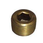 Order CRUSADER RS3551  Pipe Plug, Hx Soc Brass 3/8