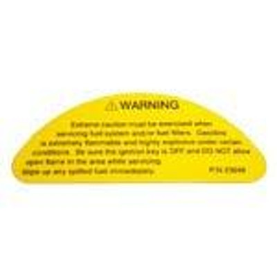 Order CRUSADER 23649  Decal,Fuel Warning #