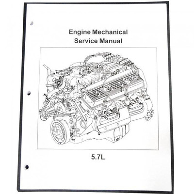 Order CRUSADER L510015  5.7L Engine Mechanical Service Manual