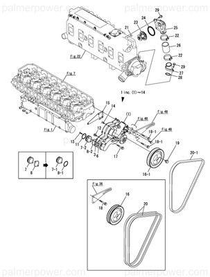 Order YANMAR 119578-42370 V-Belt, 52