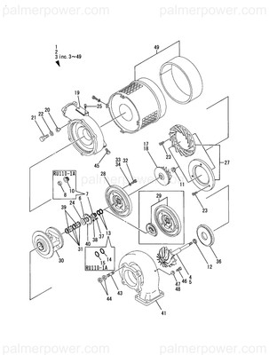Order YANMAR XNN381052 Oil Thrower