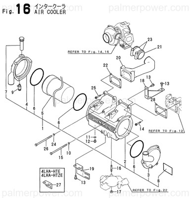 Order YANMAR 119175-18120 Box, Water A
