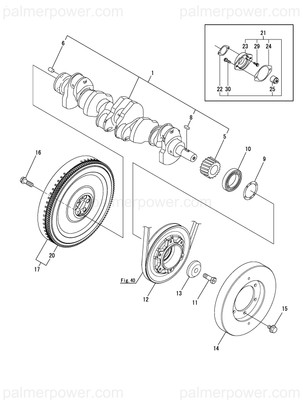 Order YANMAR 119581-21680 V-Pulley, Crankshaft