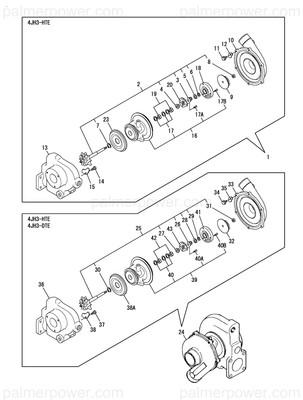 Order YANMAR 129672-18001 Turbine, Rhb52Yw