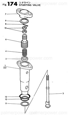 Order YANMAR 735410-71100 Valve Assy, Starting