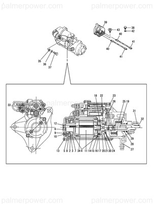 Order YANMAR X139907240X0 Bracket, Rear