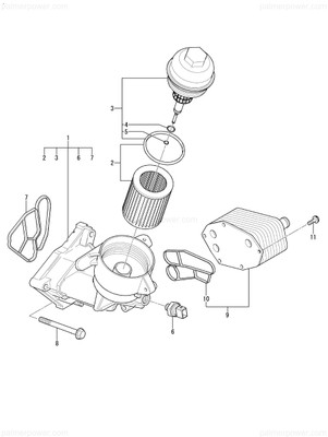 Order YANMAR 165000-69550 Filter Assy, Oil