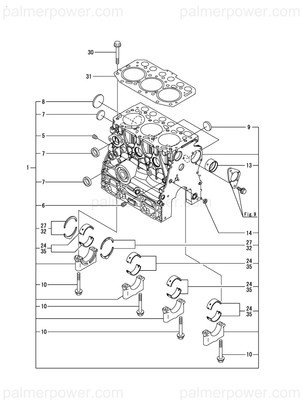 Order YANMAR 119515-01331 Gasket, Head