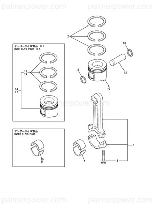 Order YANMAR 119775-22013 Piston