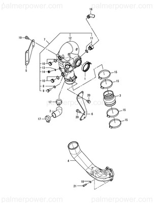 Order YANMAR 120651-13600 Pipe, Exhaust