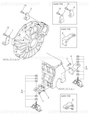 Order YANMAR 129670-08130 Foot, Mounting D
