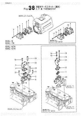 Order YANMAR 126634-48180 Thermostat, 76.5-90