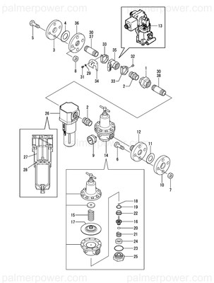 YANMAR 44100-554420 Diaphragm Assy | PalmerPower