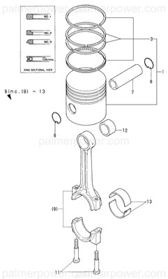 Order YANMAR 124060-23300 Metal, Crank Pin