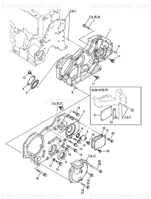 Order YANMAR 119000-01500 Case, Gear