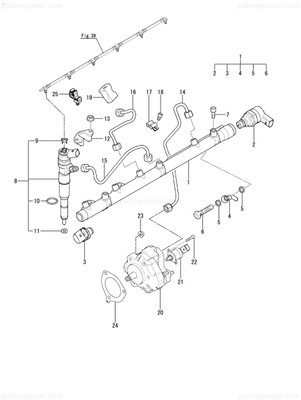 Order YANMAR 165001-35950 Hose Assy, Pressure