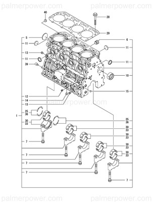 Order YANMAR 129685-01350 Gasket, Head