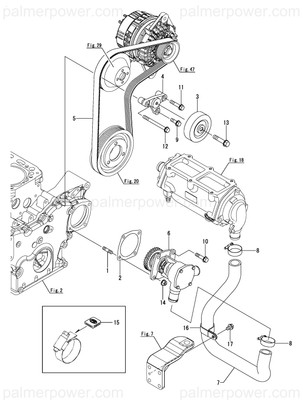Order YANMAR 129677-49030 Hose, Cooler Inlet