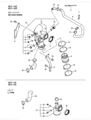 Order YANMAR 120660-13810 Hose, Bypass