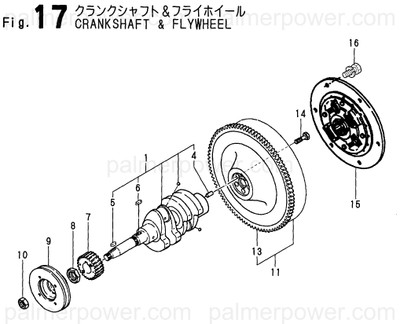 Order YANMAR 724085-21701 Crankshaft Assy