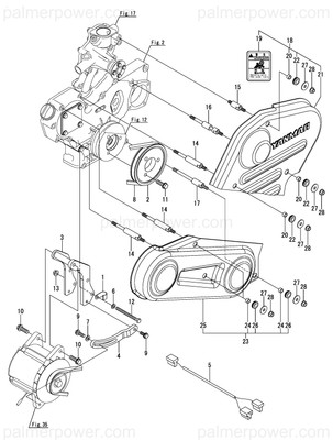 Order YANMAR 129271-77490 Cover Assy, Belt